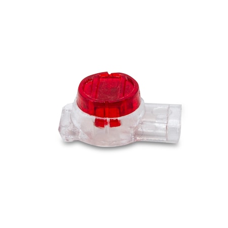 Insulation-Displacement Wire Connector, 19 AWG Max, 3 Port, Red, Plastic Insulation, 300 V, 100 PK MPN:URC-100PK
