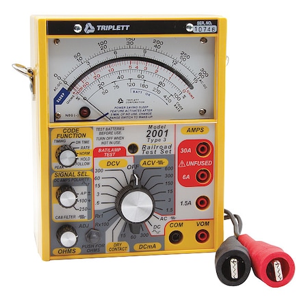 Analog Multimeter, 600 V, 30 A, 100 ohm MPN:2011