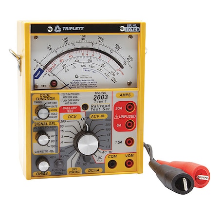 Analog Multimeter, 600 V, 30 A, 100 ohm MPN:2013