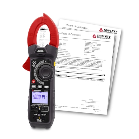 CM1070-NIST 1000A TRMS AC/DC Clamp Meter MPN:CM1070-NIST