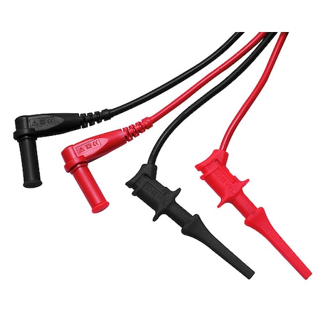 TestLeads, Blk/Rd, 300V, 18AWG, PVC, 33/8ft MPN:TL20