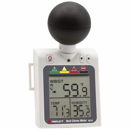 Heat Index Meter, Wet Bulb Globe, Plastic MPN:HS10