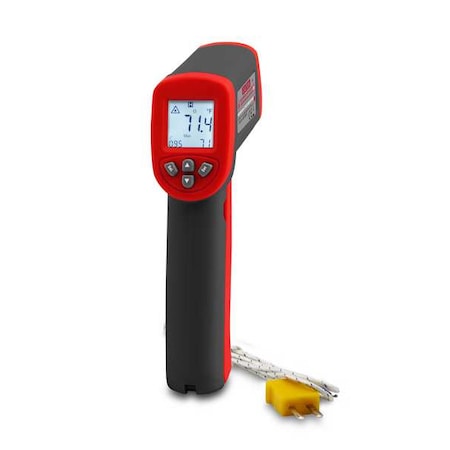 Infrared Thermometer, Adjustable 0.05 to 1.00, -58 Degrees to 1112 Degrees F F, Backlit LCD MPN:IRT227
