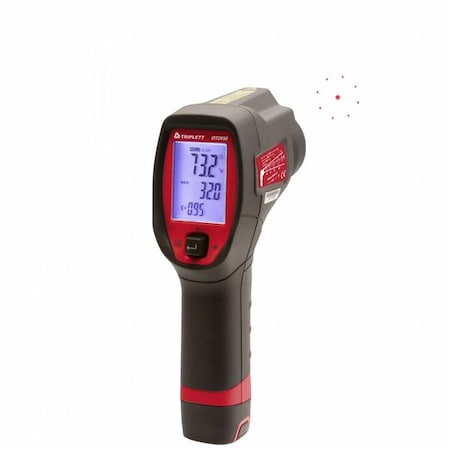 Infrared Thermometer, Adjustable 0.1 to 1.00, -22 Degrees to 932 Degrees F, Backlit LCD MPN:IRTUV50