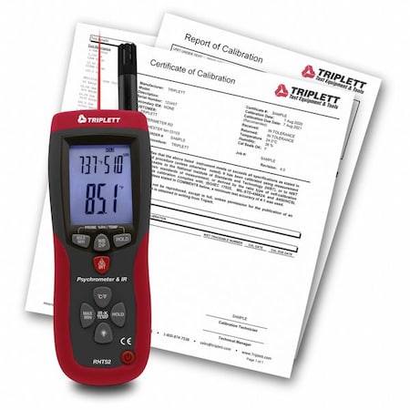 HYGRO-ThermoDEWPOINTIRNIST, Onboard, NIST MPN:RHT52-NIST