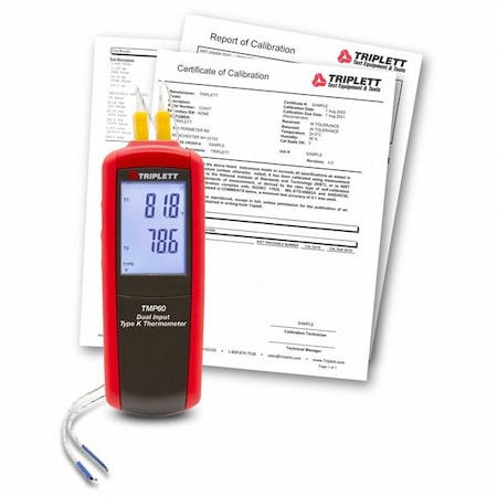 Thermometer, LCD, 3 in, Thermocouple MPN:TMP60-NIST