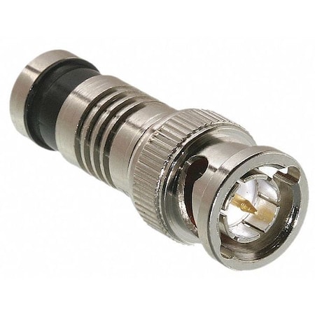 Coaxial Connector, BNC Male, Silver, PK10 MPN:302-00CSTP