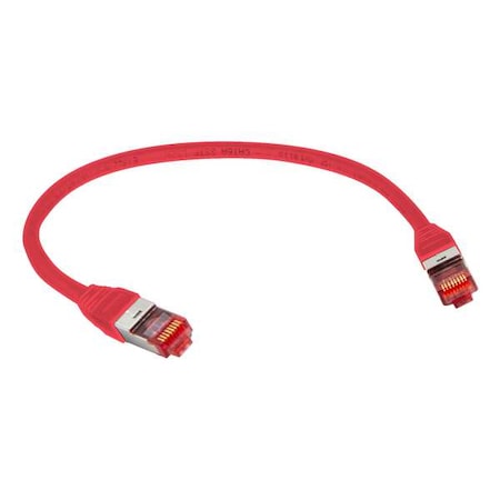 Patch Cable, CAT6A, 10GBPS, Red MPN:CAT6A-1RD