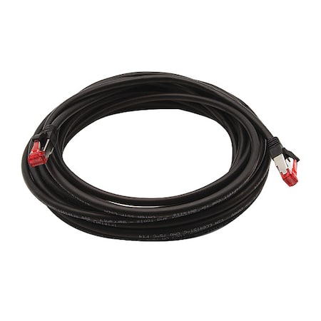 Voice and Data Patch Cable, 6A, 10 GBps MPN:CAT6A-25BK