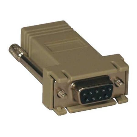 Serial Adapter, Modular, Straight, DB9, RJ45 MPN:B090-A9F