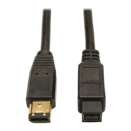 Firewire Cable, IEEE, 9pin/6pin, M/M, 6ft MPN:F017-006
