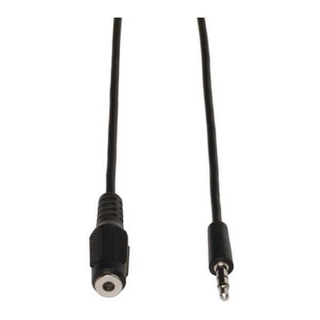 Audio Cable, Mini Stereo, 3.5mm, M/F, 6ft MPN:P311-006