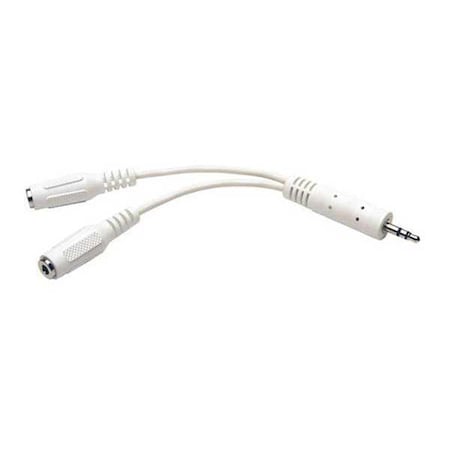 Audio Cable, Mini, 3.5mm, Y Split, M/2xF, 6