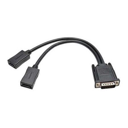 Dual DisplayPort Cable, DMS-59, M, 2xF, 1ft MPN:P576-001-DP