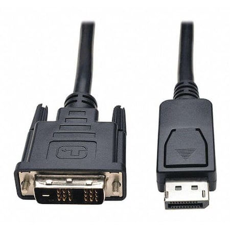 DisplayPort Cable, DVI, Adapter, M/M, 10ft MPN:P581-010