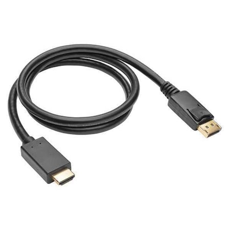 DisplayPort Cable, 1.2, HD, Adapter, M/M, 3ft MPN:P582-003-V2-ACT