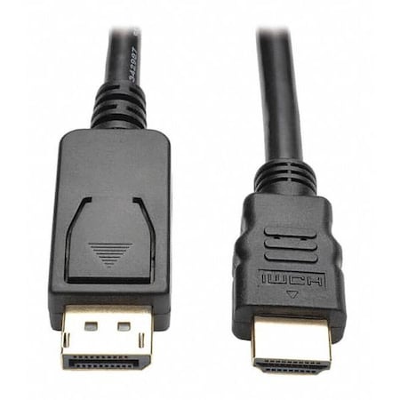 DisplayPort Cable, 1.2, HD, Adapter, M/M, 6ft MPN:P582-006-V2-ACT