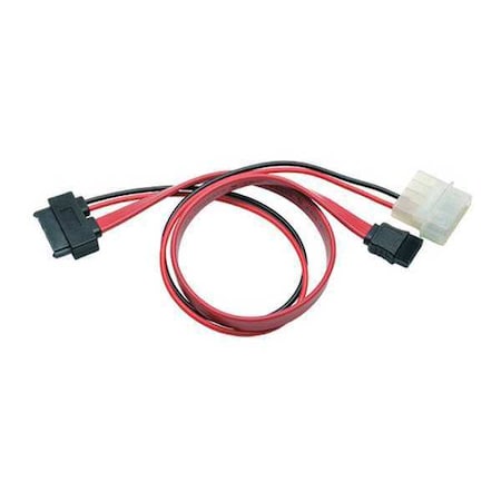 Slimline SATA to SATA Cable, LP4, 12