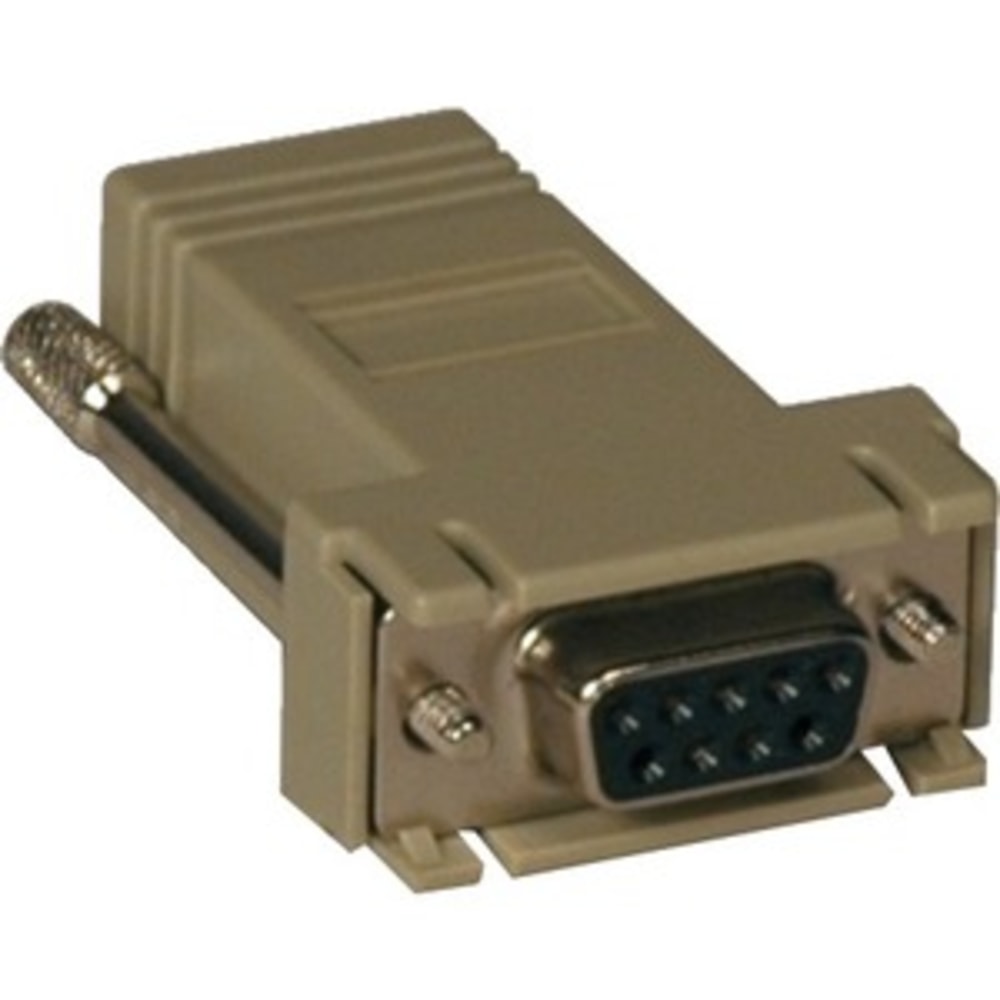 Eaton Tripp Lite Series Modular Serial Adapter Straight-Through Wiring (DB9 F to RJ45 F), B090A9F MPN:B090-A9F