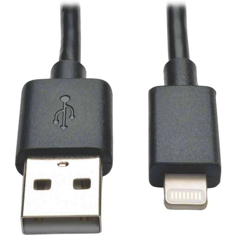 Tripp Lite 10in Lightning USB/Sync Charge Cable for Apple Iphone/Ipad Black 10in 10-pack 10pc - Lightning cable - M10010NBK10 MPN:M100-10N-BK-10