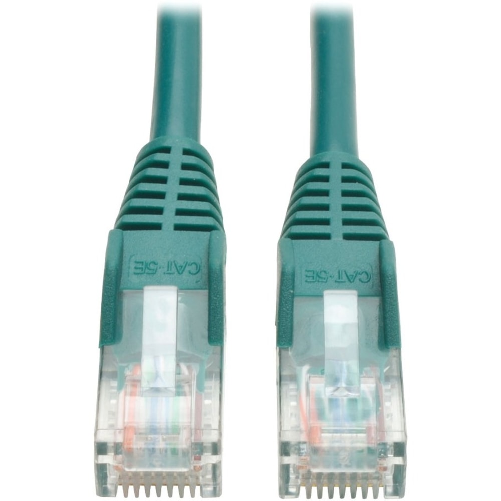 Eaton Tripp Lite Series Cat5e 350 MHz Snagless Molded (UTP) Ethernet Cable (RJ45 M/M), PoE - Green, 5 ft. (1.52 m) - N001005GN MPN:N001-005-GN