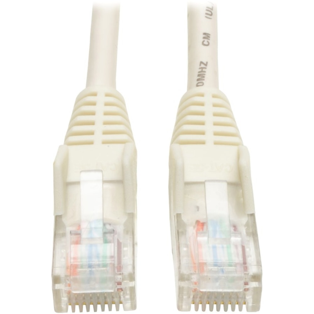 Eaton Tripp Lite Series Cat5e 350 MHz Snagless Molded (UTP) Ethernet Cable (RJ45 M/M), PoE - White, 10 ft. (3.05 m) - N001010WH MPN:N001-010-WH