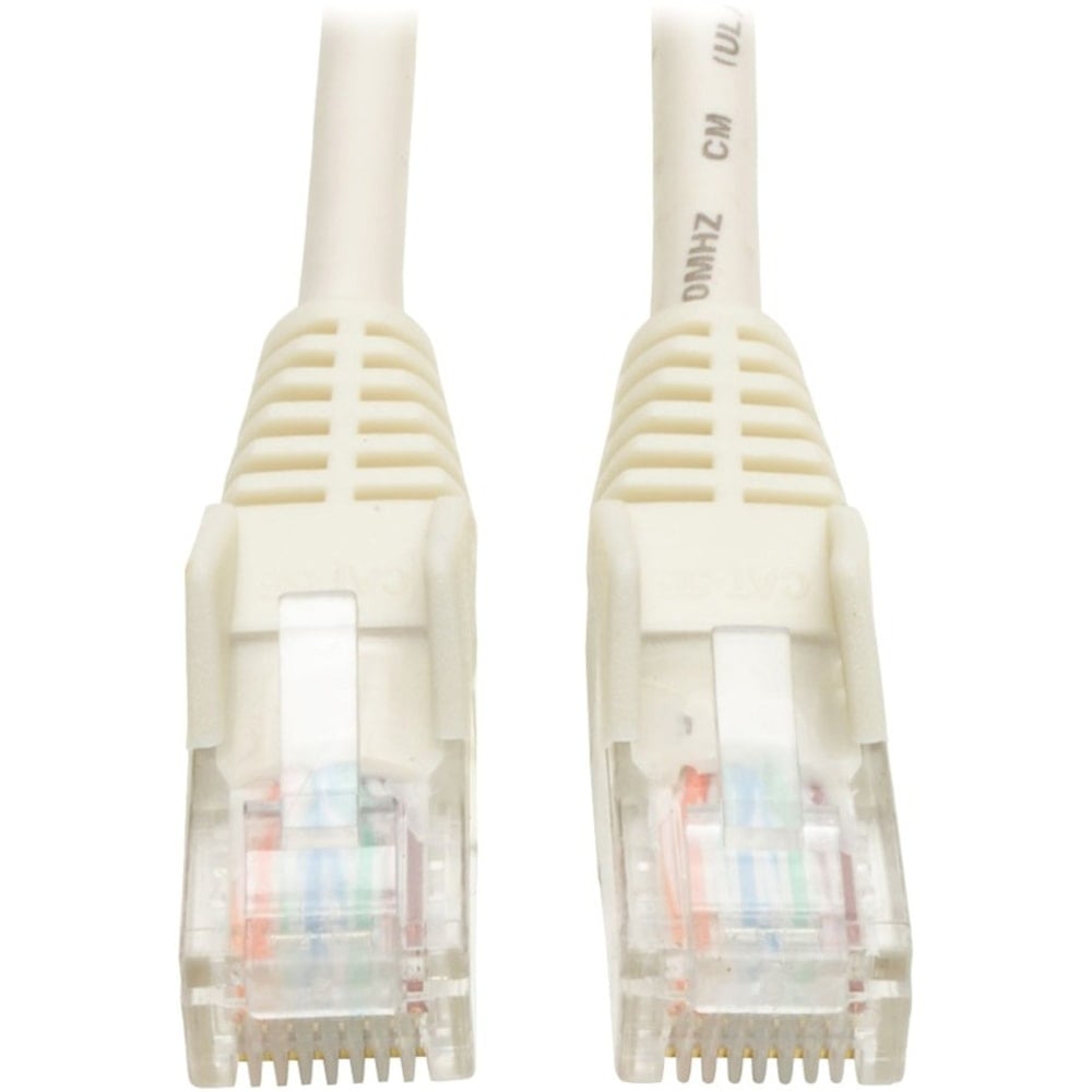 Eaton Tripp Lite Series Cat5e 350 MHz Snagless Molded (UTP) Ethernet Cable (RJ45 M/M), PoE - White, 25 ft. (7.62 m) - N001025WH MPN:N001-025-WH