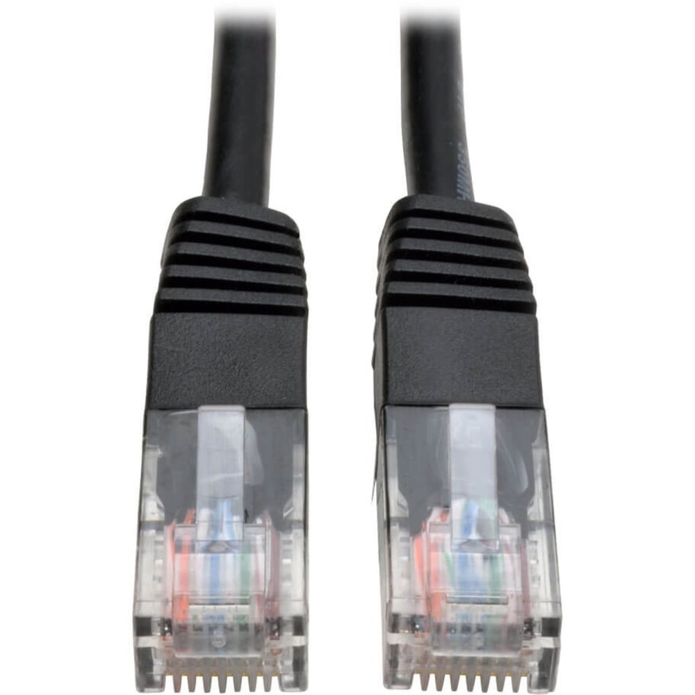 Eaton Tripp Lite Series Cat5e 350 MHz Molded (UTP) Ethernet Cable (RJ45 M/M), PoE - Black, 4 ft. (1.22 m) - N002004BK MPN:N002-004-BK