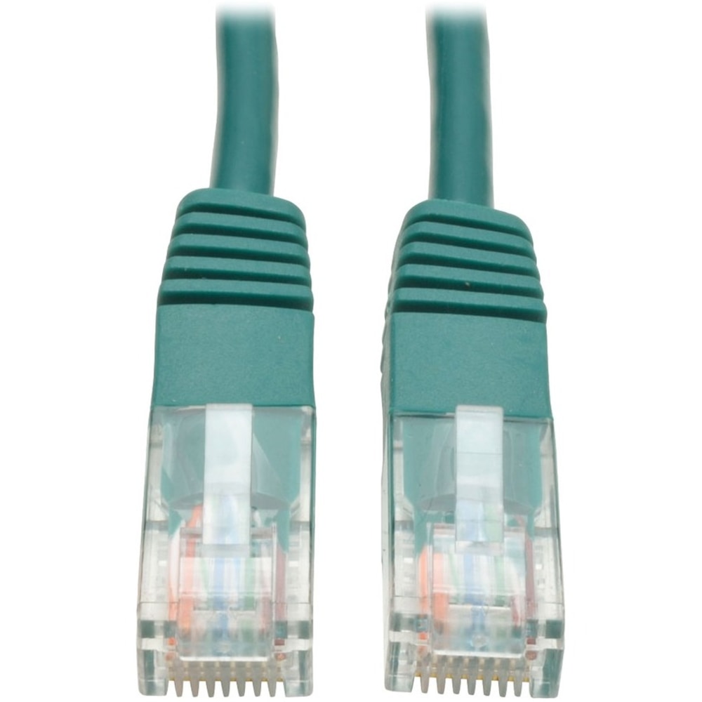 Eaton Tripp Lite Series Cat5e 350 MHz Molded (UTP) Ethernet Cable (RJ45 M/M), PoE - Green, 5 ft. (1.52 m) - N002005GN MPN:N002-005-GN