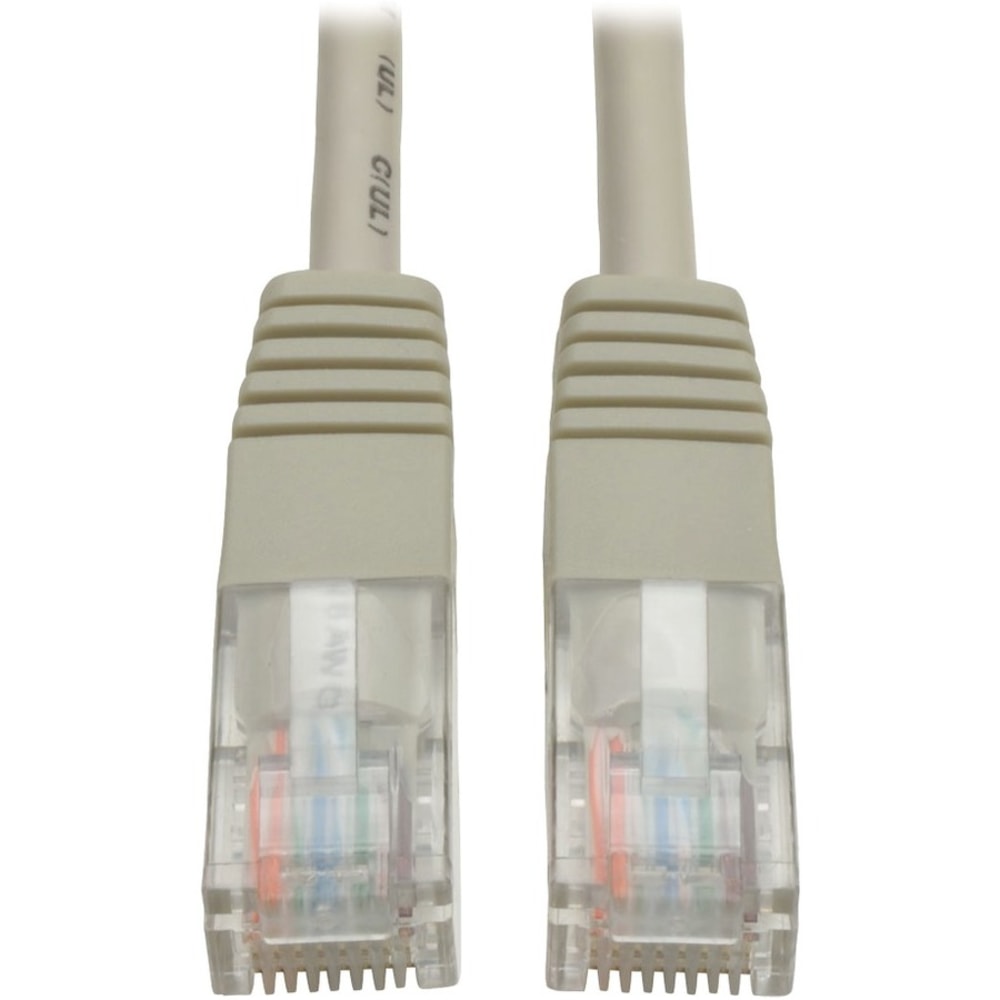 Eaton Tripp Lite Series Cat5e 350 MHz Molded (UTP) Ethernet Cable (RJ45 M/M), PoE - Gray, 5 ft. (1.52 m) - N002005GY MPN:N002-005-GY