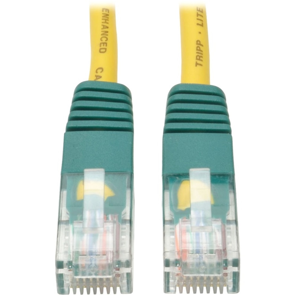 Eaton Tripp Lite Series Cat5e 350 MHz Crossover Molded (UTP) Ethernet Cable (RJ45 M/M), PoE - Yellow, 10 ft. (3.05 m) - N010010YW MPN:N010-010-YW