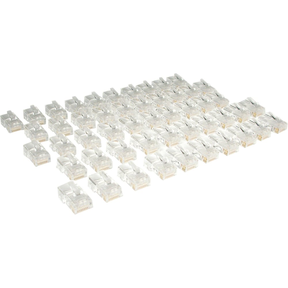Tripp Lite by Eaton Cat5e RJ45 Modular In-Line Connectors for Stranded Cat5e Cable 50-Pack TAA - RJ-45 MPN:N031-050