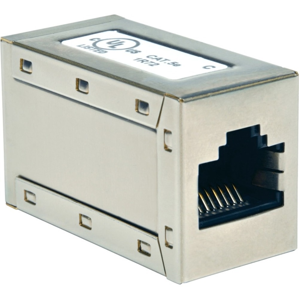 Eaton Tripp Lite Series Cat5e Straight Through Modular Shielded In-Line Coupler (RJ45 F/F), TAA, N032001 MPN:N032-001