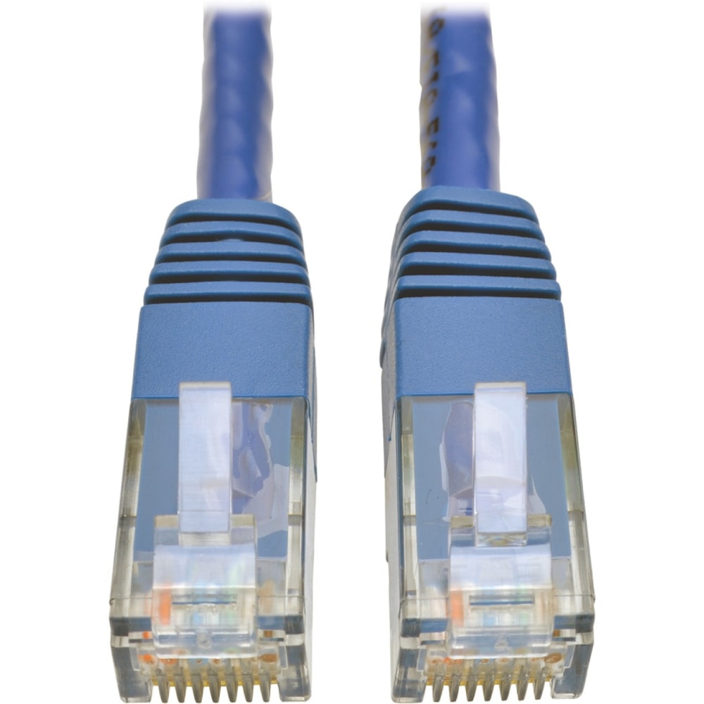 Tripp Lite Cat6 Gigabit Molded Patch Cable RJ45 M/M 550MHz 24 AWG Blue 2ft - 1x RJ-45 Male Network - 1x R - N200002BL MPN:N200-002-BL
