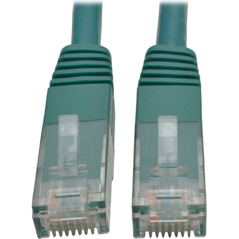 Tripp Lite 7ft Cat6 Gigabit Molded Patch Cable RJ45 M/M 550MHz 24 AWG Green - Category 6 - N200007GN MPN:N200-007-GN