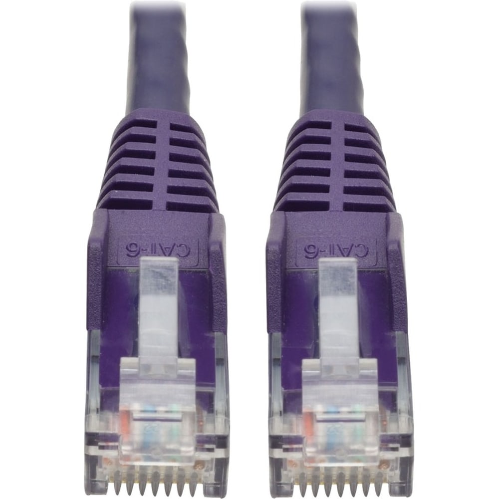 Tripp Lite Cat6 Gigabit Snagless Molded Ethernet Cable, 2ft, Purple MPN:N201-002-PU