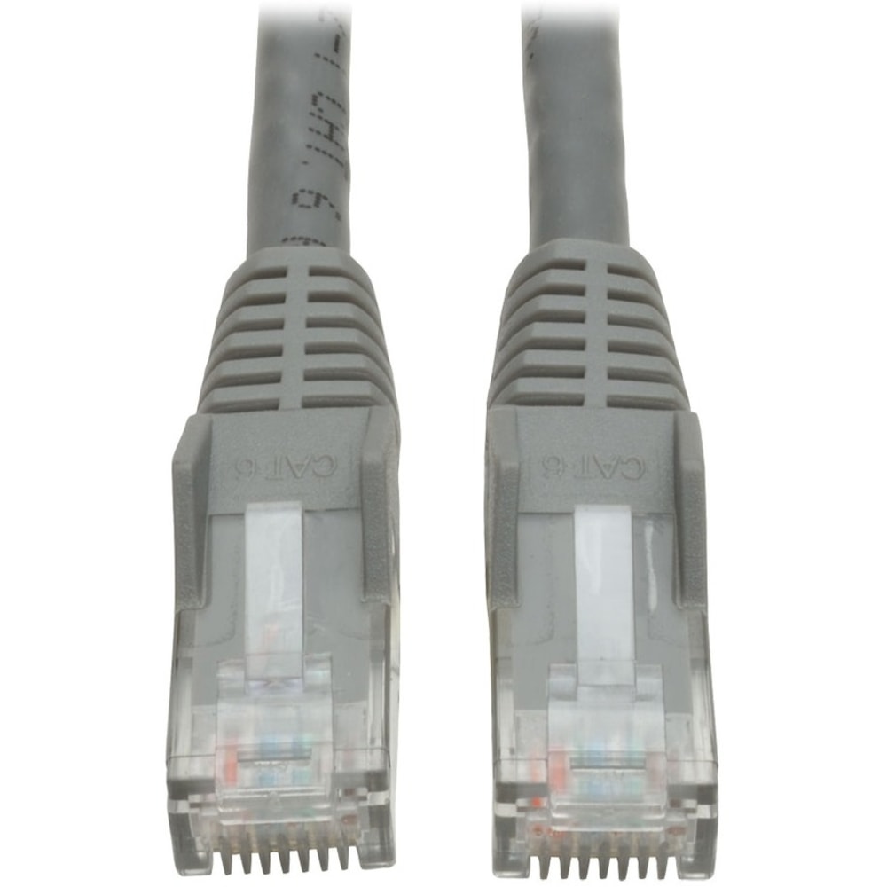 Eaton Tripp Lite Series Cat6 Gigabit Snagless Molded (UTP) Ethernet Cable (RJ45 M/M), PoE, Gray, 6 ft. (1.83 m) - N201006GY MPN:N201-006-GY