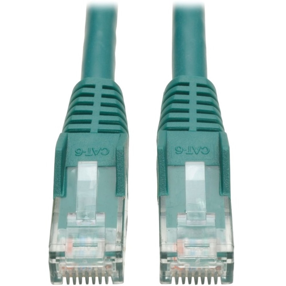 Eaton Tripp Lite Series Cat6 Gigabit Snagless Molded (UTP) Ethernet Cable (RJ45 M/M), PoE, Green, 7 ft. (2.13 m) - N201007GN MPN:N201-007-GN