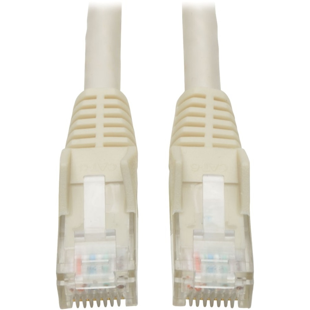 Eaton Tripp Lite Series Cat6 Gigabit Snagless Molded (UTP) Ethernet Cable (RJ45 M/M), PoE, White, 7 ft. (2.13 m) - N201007WH MPN:N201-007-WH