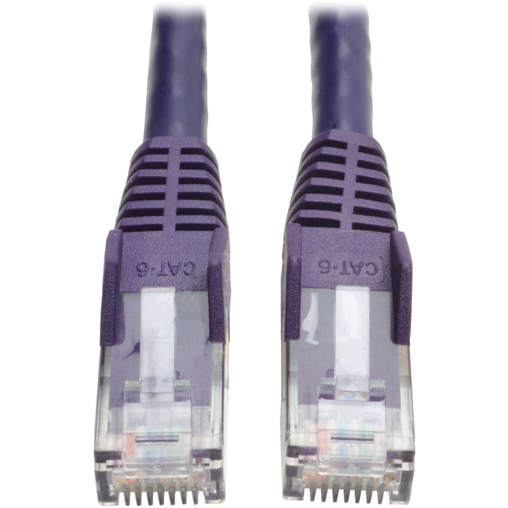 Eaton Tripp Lite Series Cat6 Gigabit Snagless Molded (UTP) Ethernet Cable (RJ45 M/M), PoE, Purple, 14 ft. (4.27 m) - N201014PU MPN:N201-014-PU