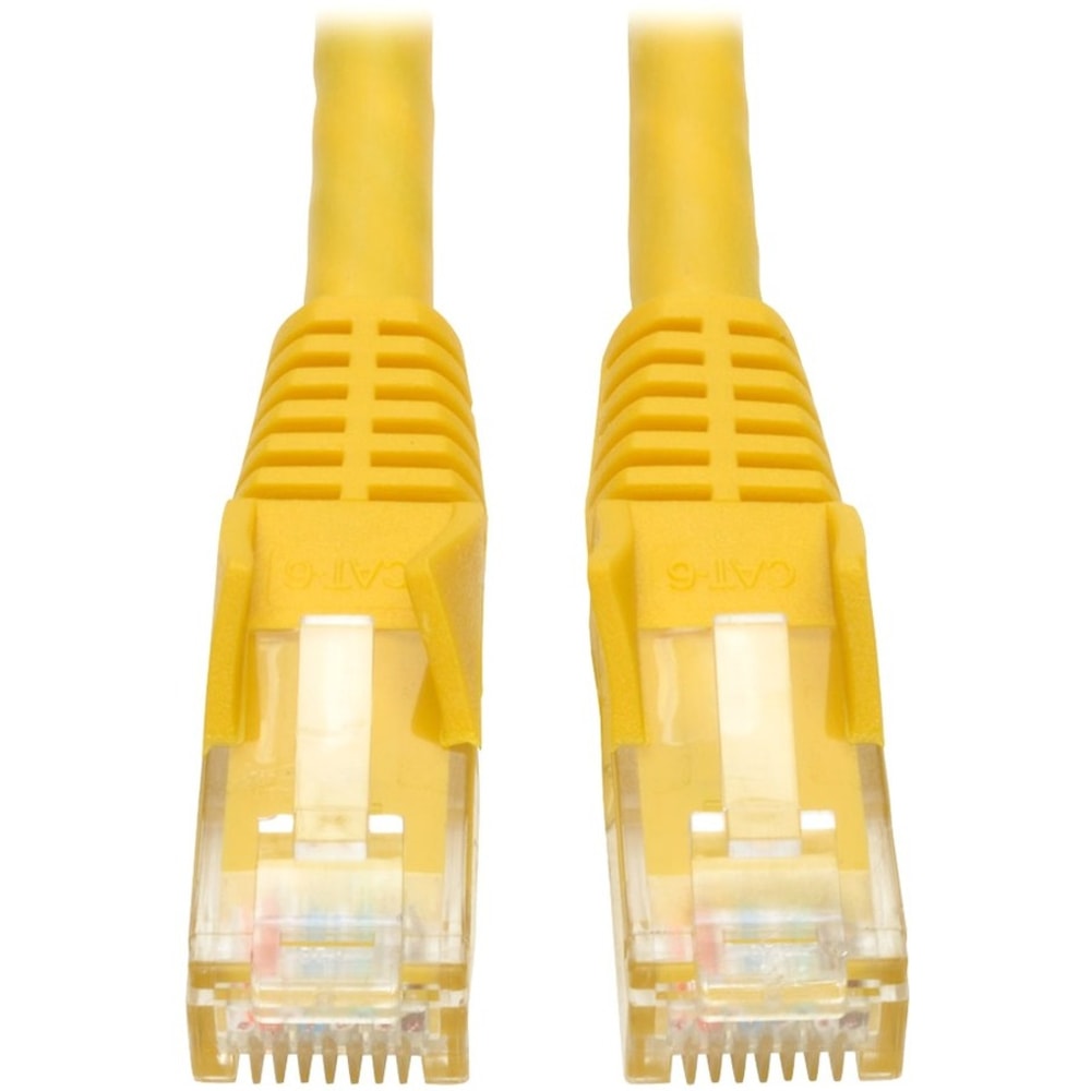 Eaton Tripp Lite Series Cat6 Gigabit Snagless Molded (UTP) Ethernet Cable (RJ45 M/M), PoE, Yellow, 14 ft. (4.27 m) - N201014YW MPN:N201-014-YW