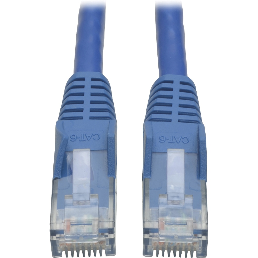Eaton Tripp Lite Series Cat6 Gigabit Snagless Molded (UTP) Ethernet Cable (RJ45 M/M), PoE, Blue, 50 ft. (15.24 m) - N201050BL MPN:N201-050-BL