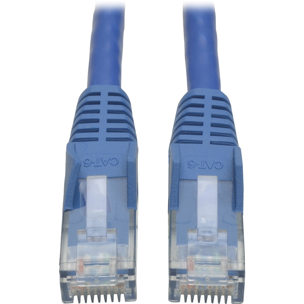 Tripp Lite 100ft Cat6 Gigabit Snagless Molded Patch Cable RJ45 M/M Blue 100ft - Patch cable - RJ-45 (M) to R - N201100BL MPN:N201-100-BL