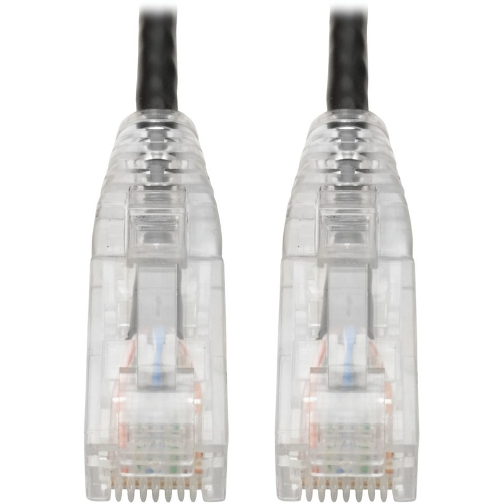Tripp Lite Cat6 UTP Patch Cable (RJ45) - M/M, Gigabit, Snagless, Molded, Slim, Black, 7 ft. - 7 ft Category 6 Network Cable - N201S07BK MPN:N201-S07-BK