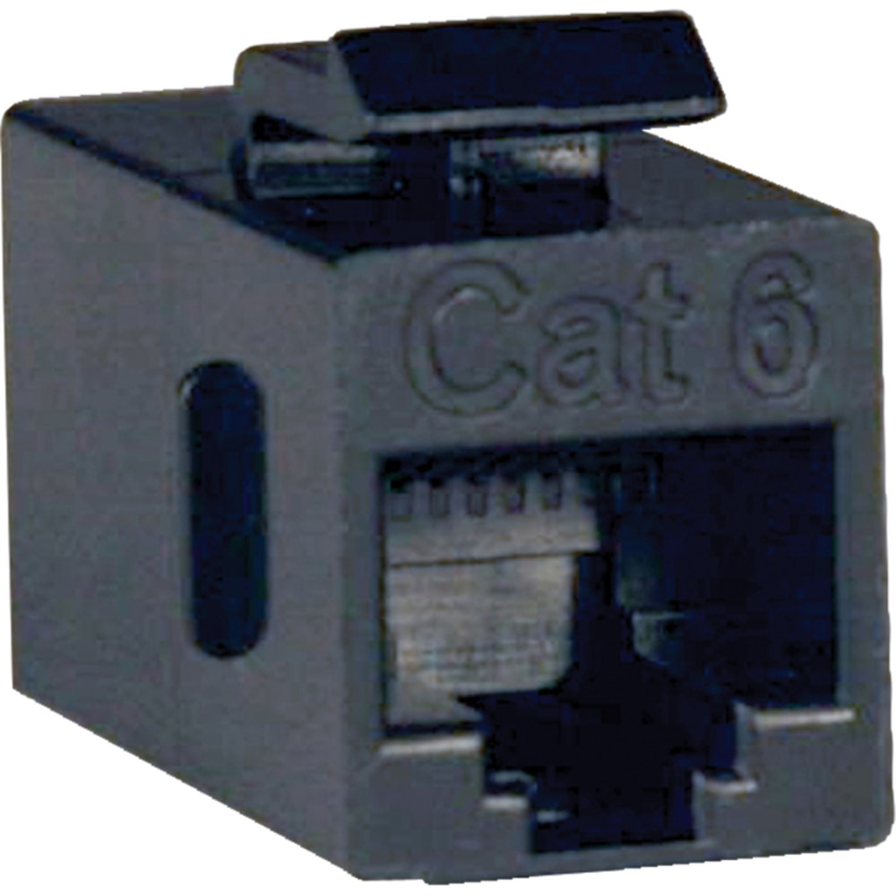 Tripp Lite by Eaton Cat6 Straight Through Modular In-line Snap-in Coupler (RJ45 F/F) TAA - (RJ45 F/F) MPN:N235-001