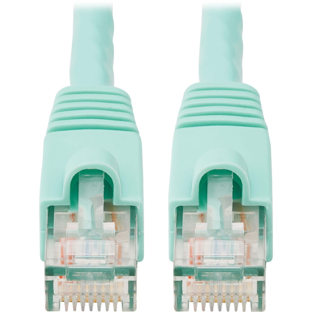 Eaton Tripp Lite Series Cat6a 10G Snagless UTP Ethernet Cable (RJ45 M/M), Aqua, 10 ft. (3.05 m) - Patch cable (DTE) - N261010AQ MPN:N261-010-AQ