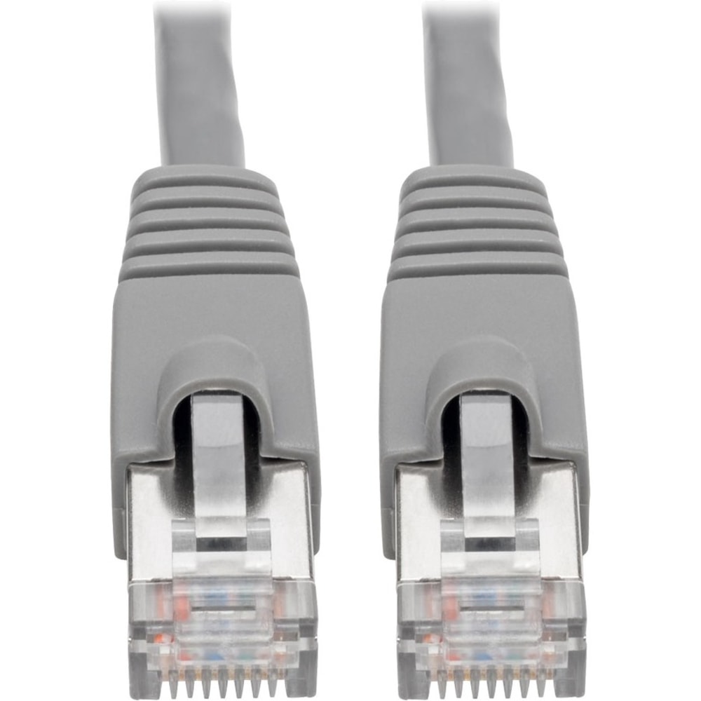 Tripp Lite Cat6a Snagless Shielded STP Network Patch Cable 10G Certified, PoE, Gray RJ45 M/M 10ft 10ft MPN:N262-010-GY