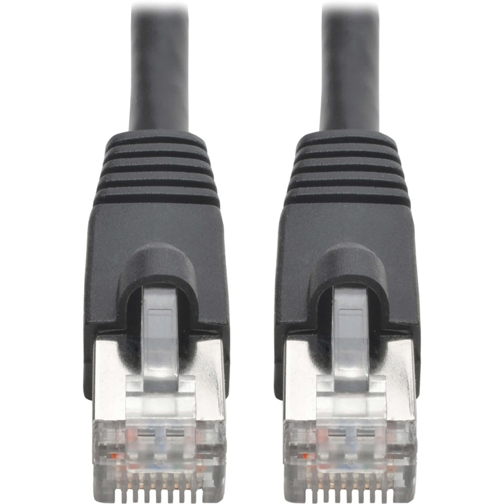 Tripp Lite Cat6a Snagless Shielded STP Patch Cable 10G, PoE Black M/M 35ft - First End: 1x RJ-45 Male Network - N262035BK MPN:N262-035-BK
