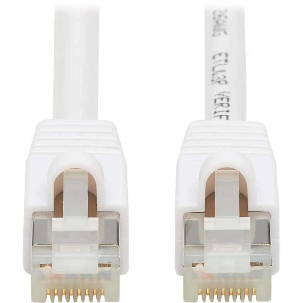 Tripp Lite N262AB-010-WH Cat.6A S/FTP Network Cable - 10 Gbit/s - Shielding - Gold Plated Contact - CMX - 26 AWG - White MPN:N262AB-010-WH