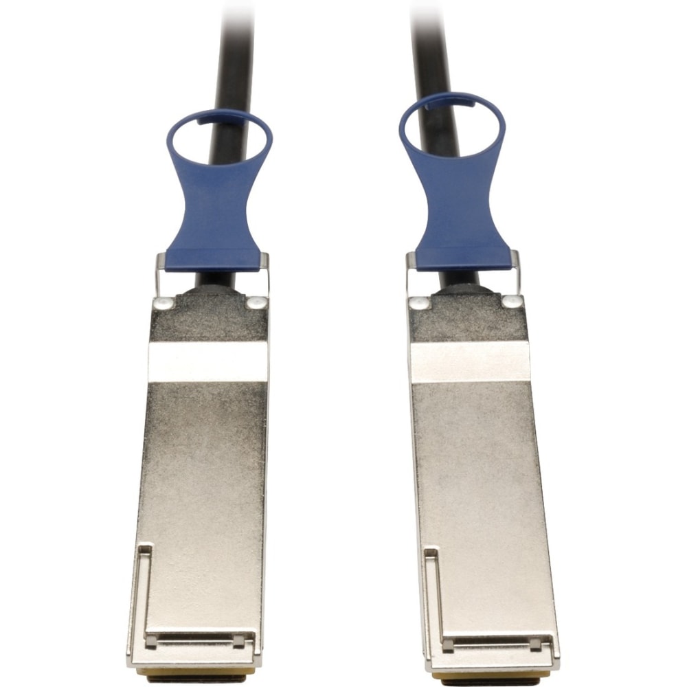 Eaton Tripp Lite Series QSFP+ to QSFP+ 40Gb Passive DAC Copper Infiniband Cable, 0.5M (20-in.) - Ethernet 40GBas - N28220NBK MPN:N282-20N-BK